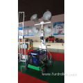 Portable lighting tower LED vertical mast trailer mobile light tower FZM-1000B